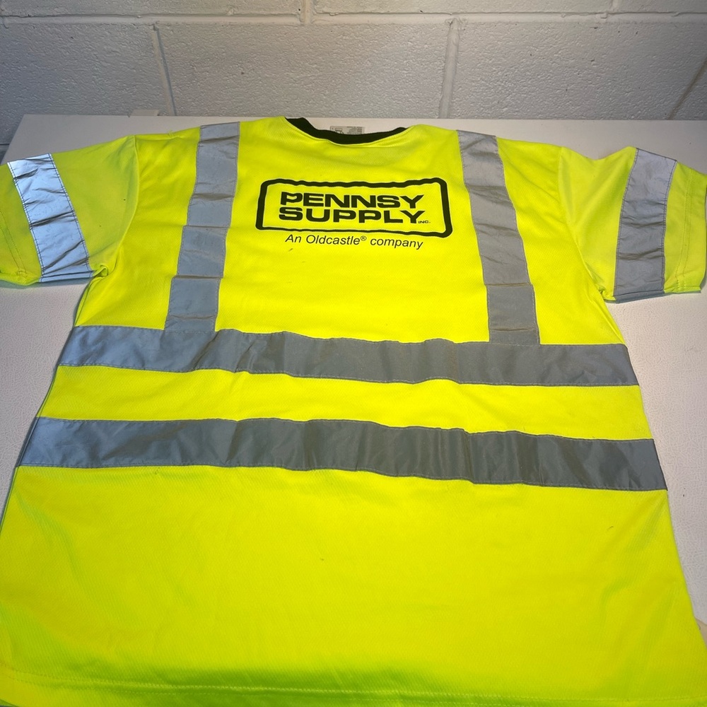 High-Visibility Short Sleeve Tee - Neon Yellow and Gray lot of 4